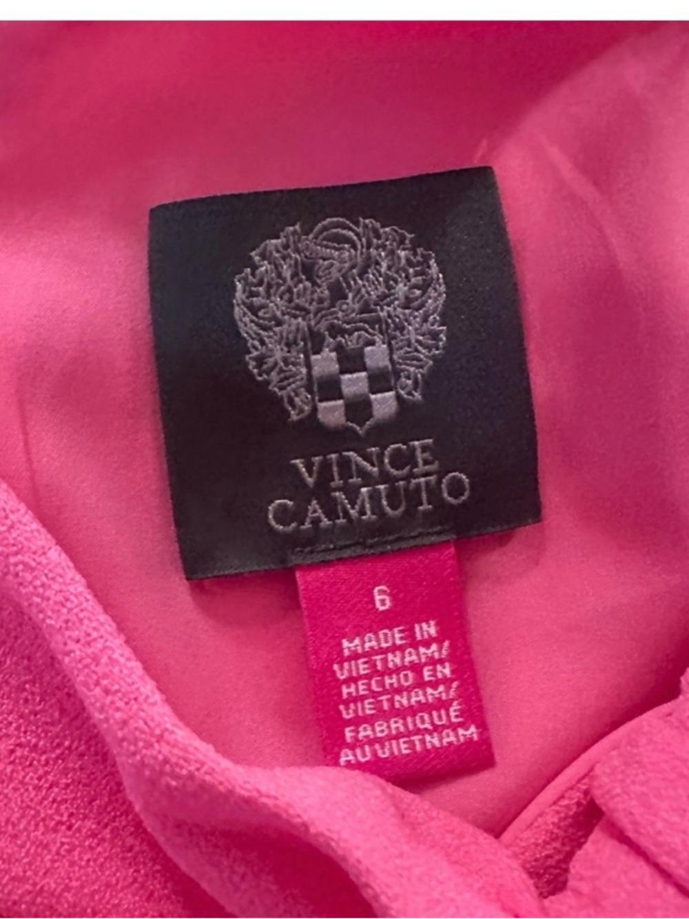 Vince Camuto Pink Sleeveless Wide-Leg Jumpsuit with Neck Tie - Picture 6 of 9